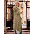 thumbnail image 5 of Fall Cardigan Sweaters for Women Fashion Open Front Hooded Cable Oversized Long Trendy Warm Winter Coats Outfits, 5 of 12