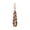 K68611 Brown, variant on Woven Metal Key Ring Bracelet Original Design with Love Heart Charm Color Matching Pattern Wrist Key Chain for Women