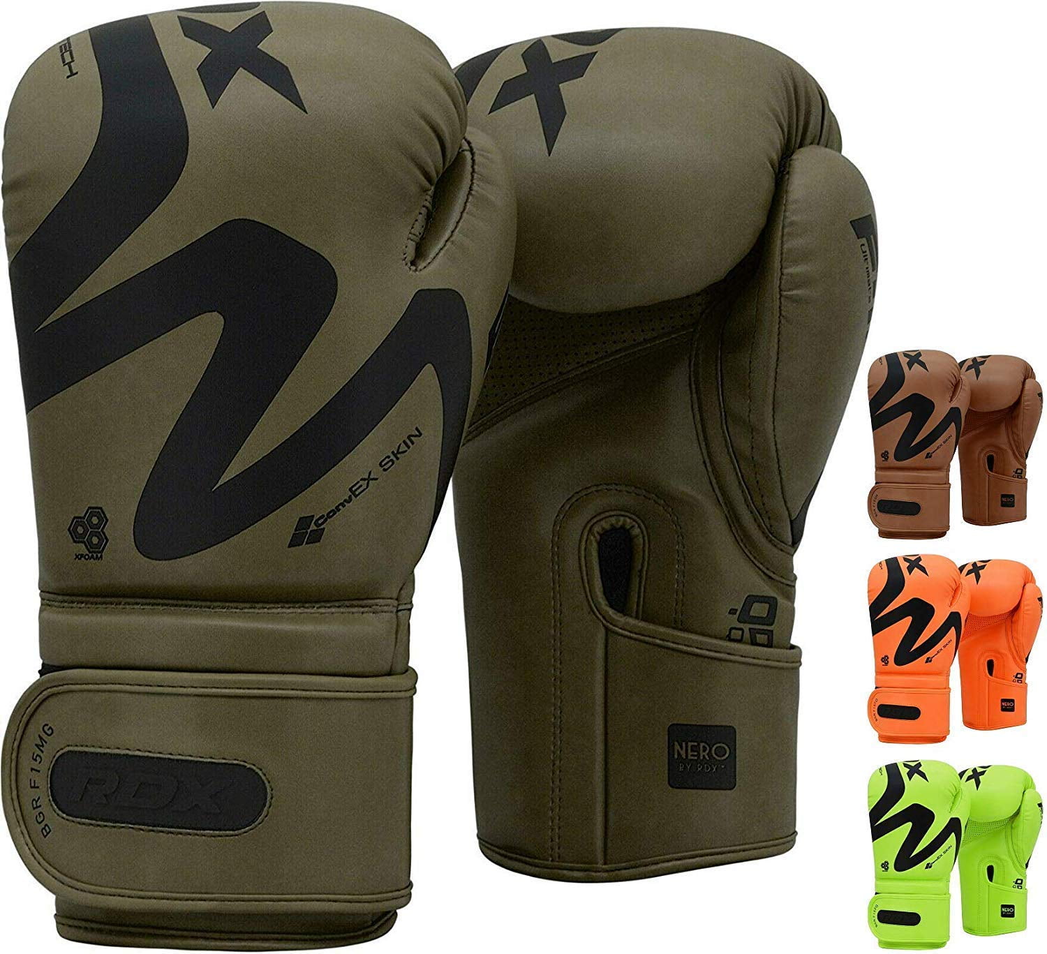 Punch Bags RDX Boxing Gloves for Training Muay Thai Maya Hide Leather Gloves for Sparring Double End Speed Ball Focus Pads Punching Kickboxing Fighting 