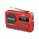 thumbnail image 1 of Radio Portátil Multifunción Con Búsqueda Automática De Emisoras, Radio De Banda Completa, Unidad De Audio, Reproductor De MP3, Reproductor De Audio Para Exteriores Y Manual chino rojo, 1 of 9