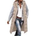 thumbnail image 6 of Cmfcve Womens Plus Size Puffer Vest Long Hooded Sleeveless Jacket Zip Snap Front Winter Casual Layering Outerwear, 6 of 9