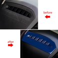 thumbnail image 6 of Xotic Tech Side Dashboard Console Air Vent AC Outlet Cover Trim, Blue, Compatible with Toyota Camry 2018-2024, 6 of 9