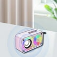 thumbnail image 4 of Portable Bluetooth Speaker, Cyberpunk, Transparent, Wireless, Luminous, Night Light, Bluetooth 5.0, AUX Playback, 4 of 8