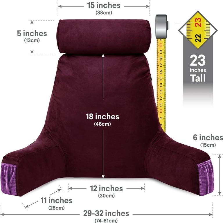 Husband Backrest Pillow Medium Aspen Edition Mauve Purple Detach Neck Roll Walmart