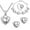 White, variant on Jewelry VerPetridure New Pendant Heart-Shaped Love 8 PCS Jewelry Clavicle Chain Holiday Gift