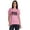 Light Pink (Nero Black), variant on Inkmeso Relax I'm Vaxxed Tee Tops Scoop-Neck Funny Pro-Vaccine Womens T-shirt