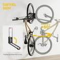 thumbnail image 2 of Swivel Bike Wall Mount, No Heavy Lifting Required Bike Wall Mount, Bike Hangers for Garage, Space-Saving Bike Rack Garage, Easy to Load and Unload, Bike Hanger Can Hold Up to 77 lbs, 2 of 9