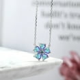 thumbnail image 4 of Gem Stone King 925 Sterling Silver Mercury Mist Mystic Topaz and Blue Diamond Pendant Necklace for Women (5.03 Cttw, Heart Shape 6MM, with 18 inch Chain), 4 of 4