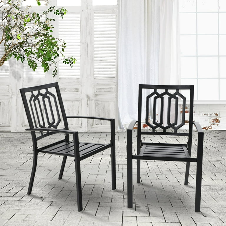 Black modern 2024 outdoor chairs