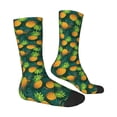 thumbnail image 2 of Goofa Pineapples with Palm Leaves Printed Men's Crew Socks, Soft Durable Breathable Moisture-Wicking with Odor Control Cotton socks, 2 of 9