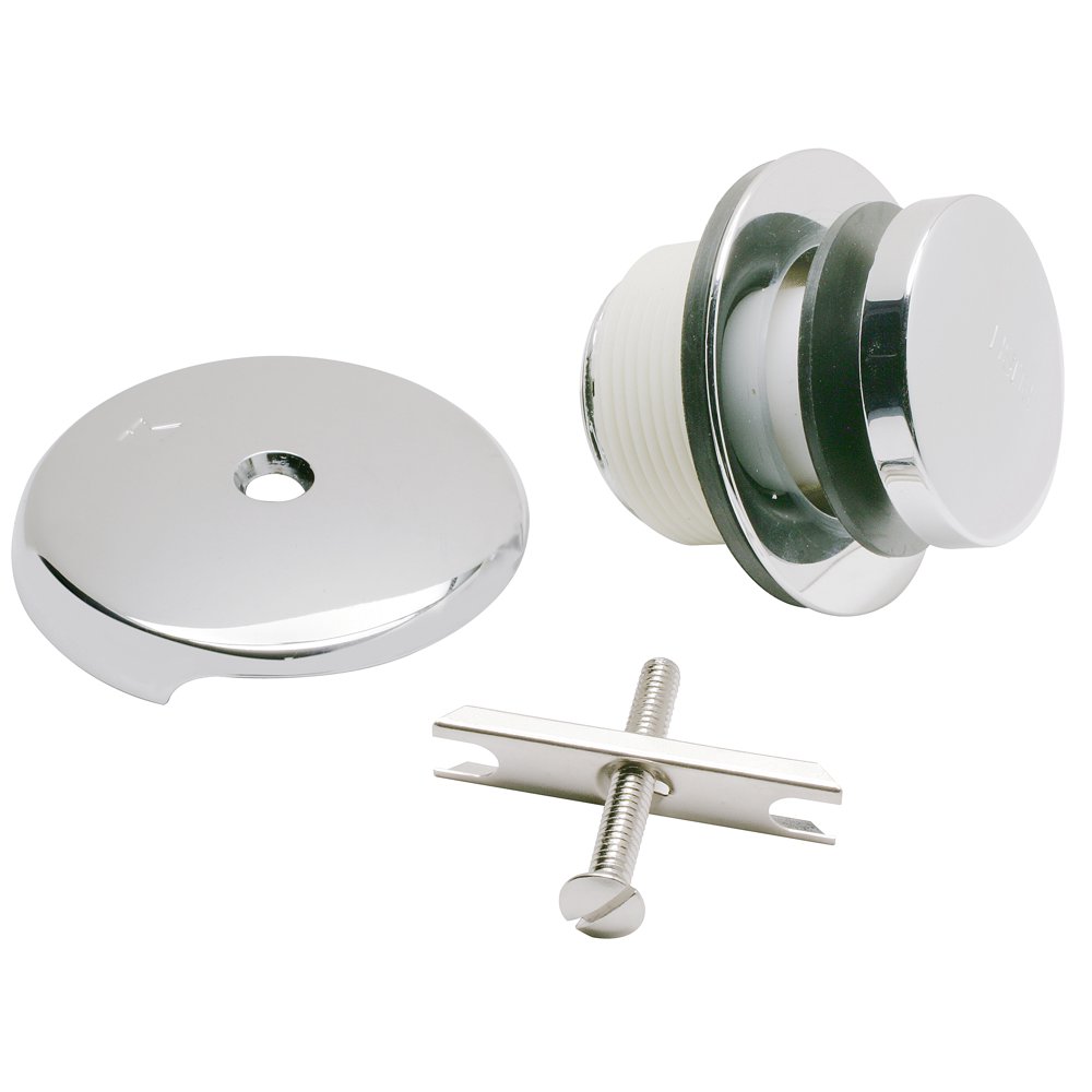 Keeney PP82666PC Foot Lok Stop Bathtub Drain Trim Kit, Polished Chrome