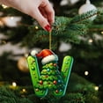 thumbnail image 3 of 26 Letter Green Ornaments Christmas Tree,2025 Initial A to Z New Christmas Letters Decoration,Personalized Hanging Pendant Xmas Alphabet for DIY Craft Ornaments (W), 3 of 4