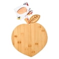 thumbnail image 2 of Cook with Color 9.5x12-Inch Decorative Wood Cutting and Serving Board, Peach, 2 of 5
