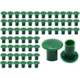 thumbnail image 1 of 48 piezas Tapas de seguridad para cañas, 3 cm de goma Tapas de seguridad para cañas Protección de varillas para jardín al aire libre (verde), 1 of 5