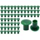 thumbnail image 1 of 48 piezas Tapas de seguridad para cañas, 3 cm de goma Tapas de seguridad para cañas Protección de varillas para jardín al aire libre (verde), 1 of 5