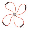 thumbnail image 1 of Core Cross Resistance Band For Women Working Out, Fitness Exercise Band With Handles For Pilates Yoga Strength Training, Latex Elastic Loop Tube, Red, 1 of 4