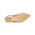 thumbnail image 5 of BLISSFUL STEP Valentine's Women's Shoes Slingback Pointed Toe Flat Shoes Hot Pink 8.5, 5 of 7