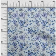 thumbnail image 2 of oneOone Cotton Flex Medium Blue Fabric Floral Sewing Fabric By The Yard Printed Diy Clothing Sewing Supplies 40 Inch Wide, 2 of 4