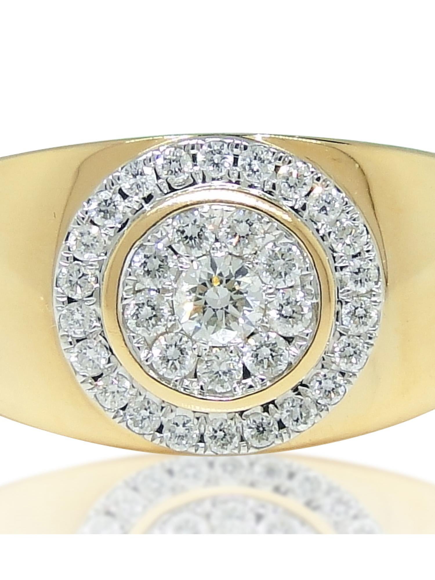 Details about   14k Yellow Gold Plated Men's 1.36 ct Round Simulated Diamond Solitaire Ring 