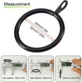 thumbnail image 3 of 20 pcs Metal Curtain Rings with Eyelet, 1-1/4 inch Inner Diameter, Fits Up to 1 Inch Rod, Black, 3 of 5
