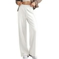 thumbnail image 1 of Pantalón Deportivo de Cintura Alta y Pierna Recta para Mujer, Cómodo Interior, Cordón Ajustable, Bolsillo para Hacer Ejercicio L, 1 of 9