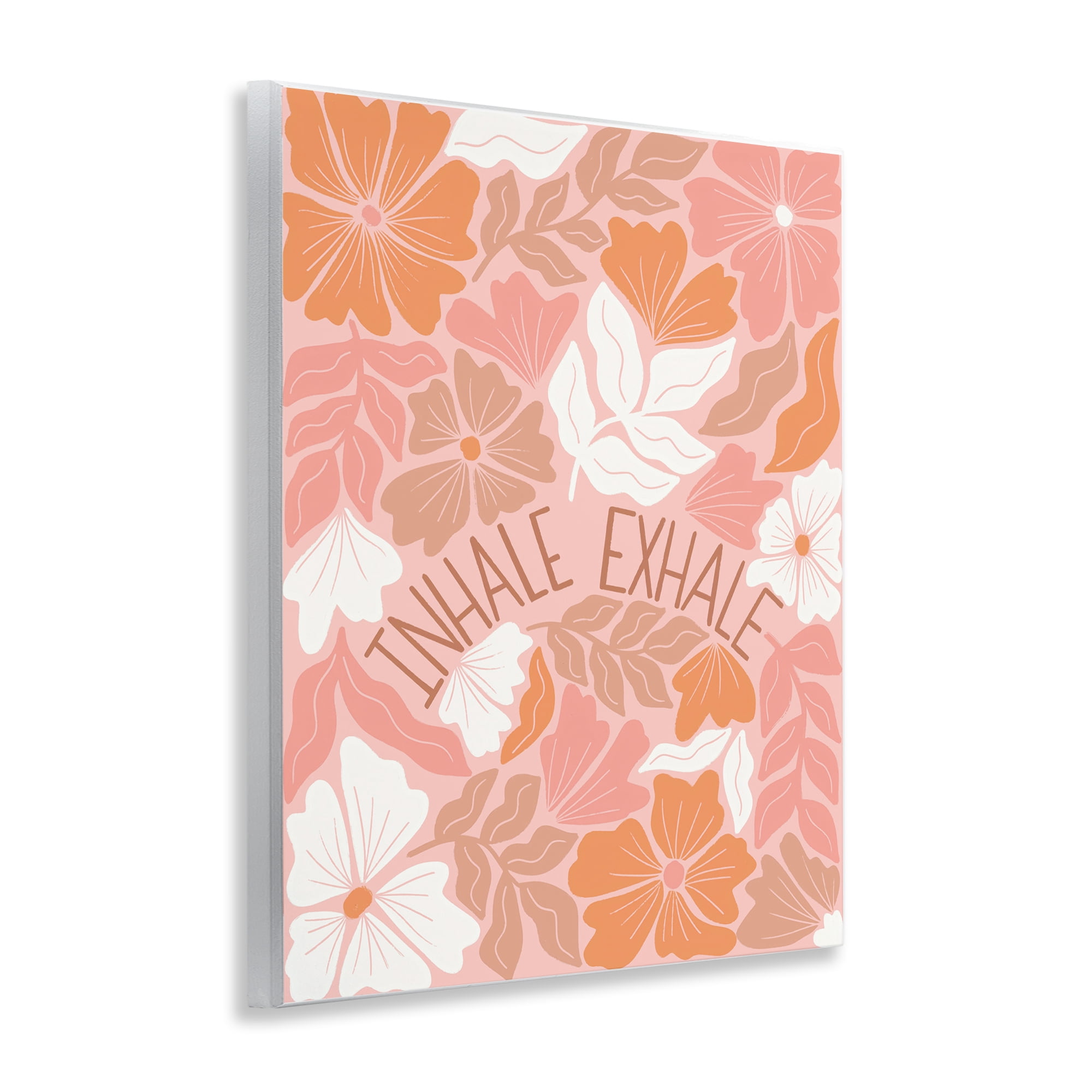 Stupell Industries Inhale Exhale Florals Plants & Flowers Painting Unframed Art Print Wall Art, 11 x 14