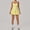 Yellow, variant on SKQIT Athletic Dress for Women Tennis Dress with Built-in Shorts and Bra, Workout Golf Summer Dresses with Pockets