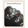 thumbnail image 5 of INNERSY Women’s High Waisted Lace Briefs Soft Cotton Underwear 5 Pack(M,Black), 5 of 6