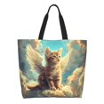 thumbnail image 1 of Easygdp Sunshine Cloud Cute Cat Bolsas Tote para Mujer, Bolsos de Hombro para Viaje, Bolsos de Mano de Gran Capacidad para Compras y Trabajo, 1 of 8