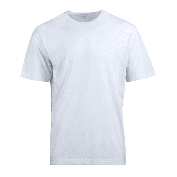 Blue Mountain YMK-1041 Men's Short-Sleeve T-Shirt, Ivory, Medium