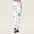 thumbnail image 3 of Pantalon Imprimé de Festival de Résurrection de Pâques Personnalisé pour Femmes Collants Personnalisés Course Pilates Collants Longs, 3 of 5
