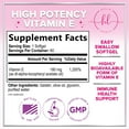 thumbnail image 2 of Vitamin E - 180 mg per Serving - Powerful Hair & Skin Support Supplement - dl-Alpha VitaminE Immune Health Support with Antioxidants - Easily Absorbed GMO & Gluten Free, Bottled in USA - 60 Softgels, 2 of 9