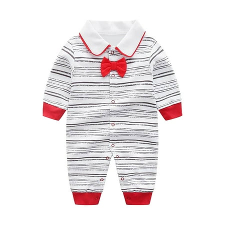 

PANGF Clearance Baby Jumpsuit Baby s Hundred-Day Clothes Spring and Autumn Long-Sleeved Rompers Full-Month Baby One-Year-Old Dress Spring Outfit