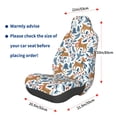 thumbnail image 3 of Yiaed winter Scarf deer Print Car Seat Covers,Universal Auto Seats Protector Fits for Car,SUV Sedan,Truck,Automotive Seat Covers & Accessories, 3 of 5
