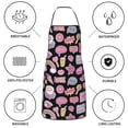 thumbnail image 6 of Yiaed Elements Print Kitchen Apron with Hand Wipe Pockets,Big Pocket,Aprons for Women with Pockets, Waterproof for Cooking Baking, 6 of 7