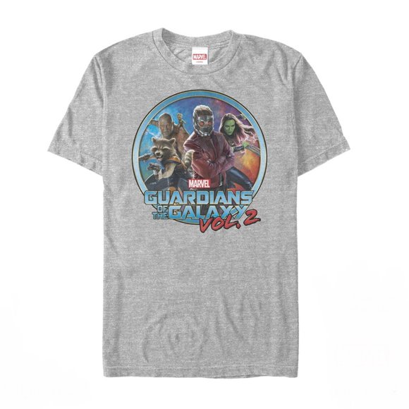 Men's Marvel Guardians of the Galaxy Vol. 2 Team Circle T-Shirt - Athletic Heather - 3X Large