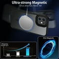 thumbnail image 6 of VENINGO Magnetic Phone Case for iPhone 12 & iPhone 12 pro , Compatible with Mag-safe, Translucent Matte Shockproof Scratch Resistant and Fingerprint Resistant Phone Case，Black, 6 of 10