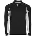 thumbnail image 2 of Holloway Sportswear 2XL Long Sleeve Avenger Polo Black/White 222532, 2 of 4