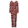 thumbnail image 4 of Censtreet Women's Pajama Set, 2 Piece Lounge Outfits Button-Down Sleepwear Long Sleeve With Pockets Ladies Pjs, 4 of 7