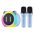 thumbnail image 4 of Portable Karaoke Machine with 2 Wireless Microphones BT Microphone and Speaker KTV Set with RGB Light Effects Handheld Mic Portable Karaoke System Rechargeable for Home Party, 4 of 6