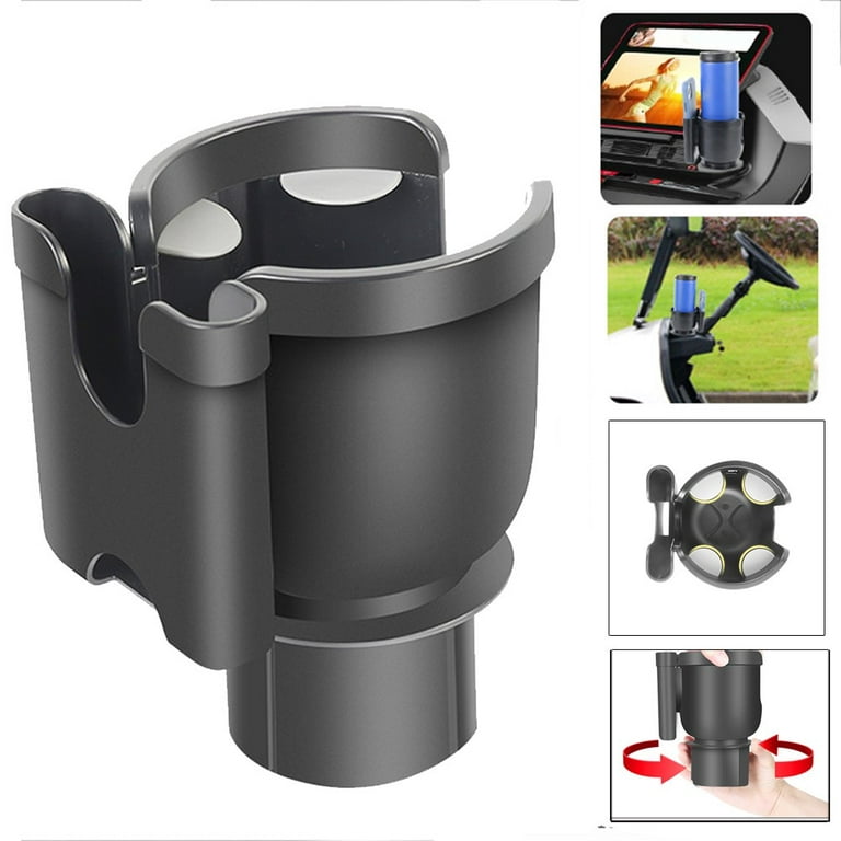 Car Cup Holder Expander Adapter with Phone Holder