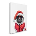 thumbnail image 4 of Stupell Industries Funny Pug Santa Hat Holiday Painting Gallery Wrapped Canvas Art Print Wall Art, 36 x 48, 4 of 8