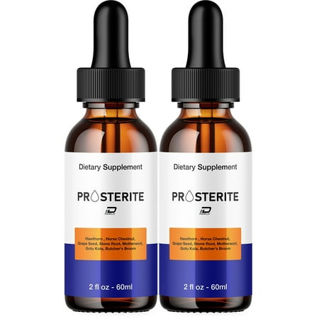 (2 Pack) Prosterite Drops for Prostate Health - Bladder Urinating Issues - Prosterite Supplement, Maximum Strength Prostatine Droppers, 2024 New Improved Formulation (2 Month Supply)
