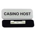 thumbnail image 2 of Casino Host 1 x 3" Name Tag/Badge, Silver, (3 Pack), 2 of 3