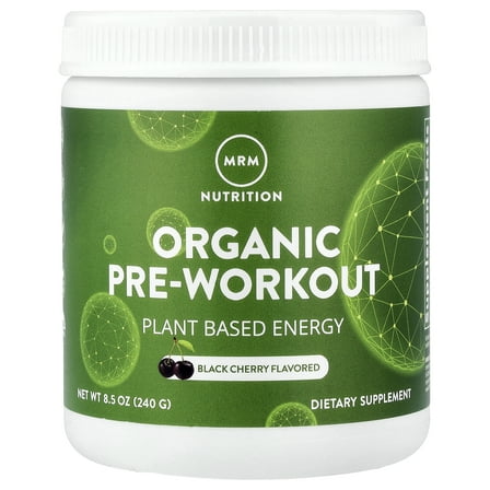MRM Nutrition Organic Pre-Workout, Black Cherry, 8.5 oz (240 g)