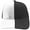 White+Black, variant on Vintage Two Tone Trucker Hat Snapback Hat Retro Adjustable Baseball Cap Plain Minimalist Unisex for Men Women