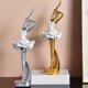 thumbnail image 4 of 2x Colección De Estatuas De Adornos Escultura De Niña De Ballet Para Habitación Baoblaze Estatuilla de bailarina, 4 of 8