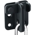 thumbnail image 1 of Sliding Door Lock Padlock Hasp Door Lock Latch Buckle Lock Anti-Theft Hook, Stainless Steel Matte Black Finish, 1 of 5