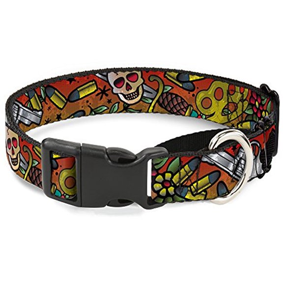 Buckle-Down "Born to Raise Hell C U Red" Martingale Dog Collar
