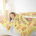 thumbnail image 3 of Manfei Lovely Capybara Full Size Comforter Sets,Cute Animals Bedding Comforter Set,Yellow Green,Polkadot Reversible,3pcs,1 Comforter and 2 Pillowcases, 3 of 7